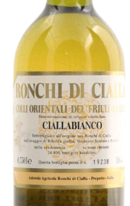 Cialla Bianco Colli Orientali del Friuli Doc 1997 Ronchi di Cialla